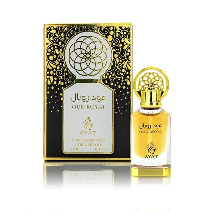 Parfum Ayat Perfumes Oud Royal 12ml, fără alcool, unisex, oriental