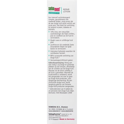 Sebamed Body Lotion Extreme Dry Urea Relief 10, 453g, Urea 10%, Dermocosmetic