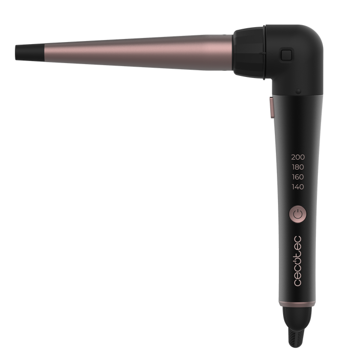 Ondulator conic de păr Cecotec SurfCare TwistConic, 25–13 mm, 140–200 °C, capete ceramice