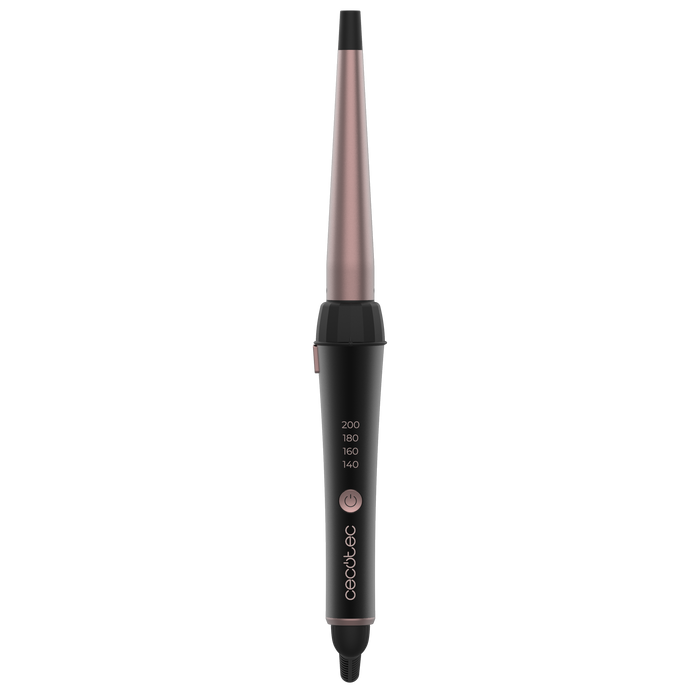 Ondulator conic de păr Cecotec SurfCare TwistConic, 25–13 mm, 140–200 °C, capete ceramice