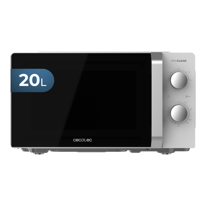 Cuptor cu microunde cu inverter Cecotec Proclean 2010 Inverter White, 20 l, 700 W, 5 trepte, alb