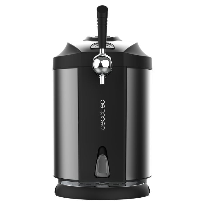Dozator de bere Cecotec BeerFlow Steel 5000, butoi de 5 l, 65 W, temperatură 2–12 °C