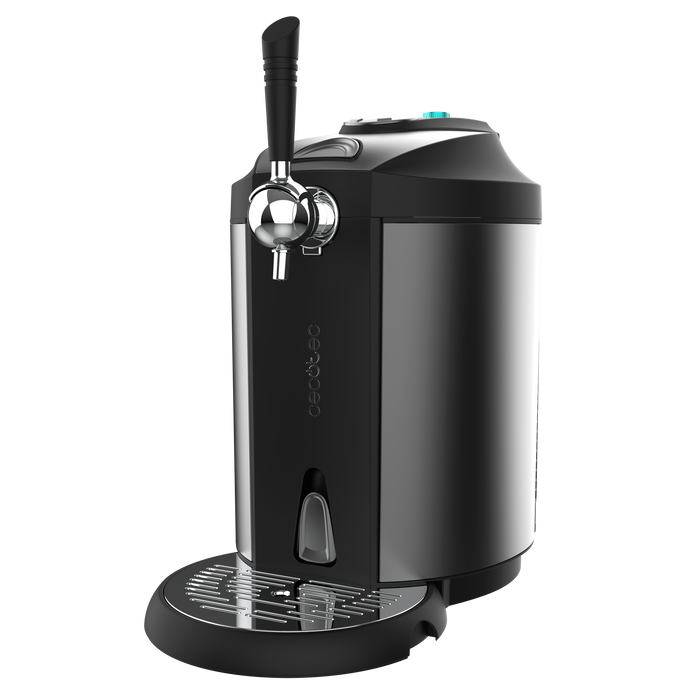 Dozator de bere Cecotec BeerFlow Steel 5000, butoi de 5 l, 65 W, temperatură 2–12 °C