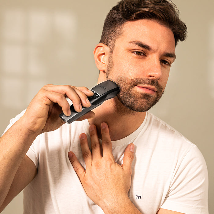 Aparat de tuns barba Cecotec PrecisionCare Barber, 1–10 mm și 11–20 mm, autonomie 1 oră, lame din oțel inoxidabil