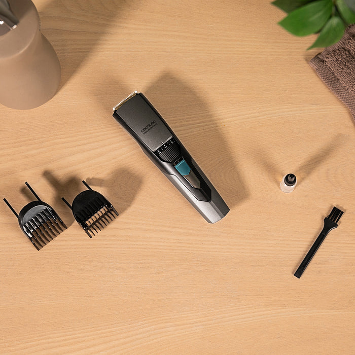 Aparat de tuns barba Cecotec PrecisionCare Barber, 1–10 mm și 11–20 mm, autonomie 1 oră, lame din oțel inoxidabil