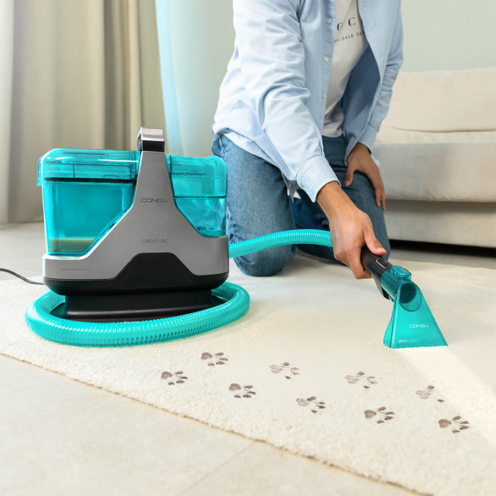 Aparat de curățat tapițerii Cecotec Conga 6000 Carpet&Spot Clean XXL Advance, 600 W, 15 kPa, rezervoare 1,3 l și 1 l