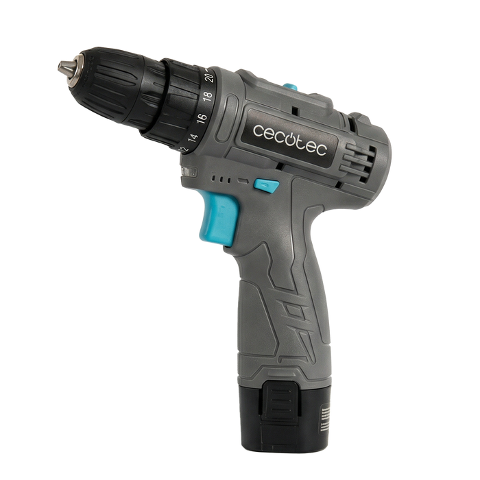 Mașină de găurit și înșurubat Cecotec PowerForce 1000, 12 V, baterie 2000 mAh, cuplu 28 Nm