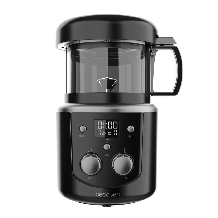 Prăjitor de cafea Cecotec Roaster Booster, 1400 W, capacitate 100–150 g, 8 trepte de prăjire
