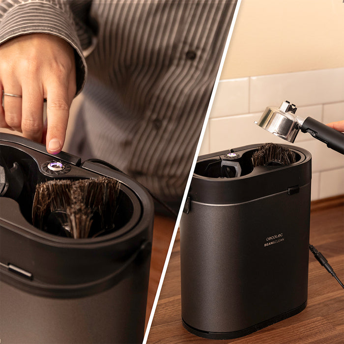 Curățător electric pentru portafiltre Cecotec Bean&Clean Pro, 6 W, compatibil cu portafiltre de 58 mm, inox