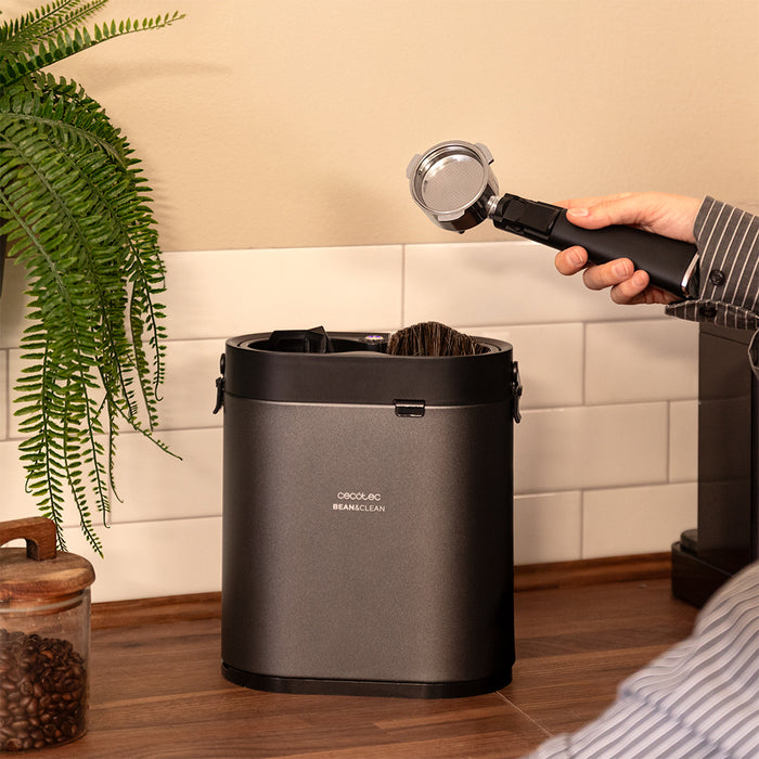 Curățător electric pentru portafiltre Cecotec Bean&Clean Pro, 6 W, compatibil cu portafiltre de 58 mm, inox