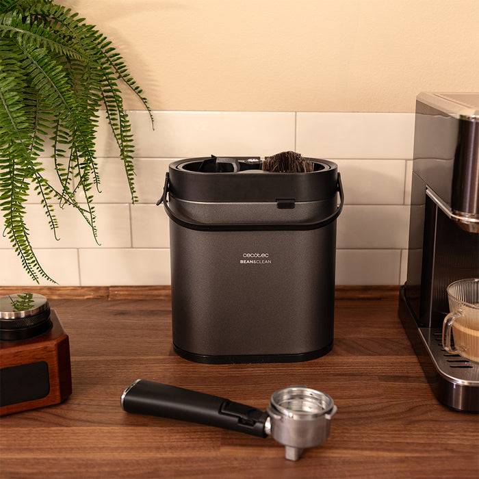 Curățător electric pentru portafiltre Cecotec Bean&Clean Pro, 6 W, compatibil cu portafiltre de 58 mm, inox