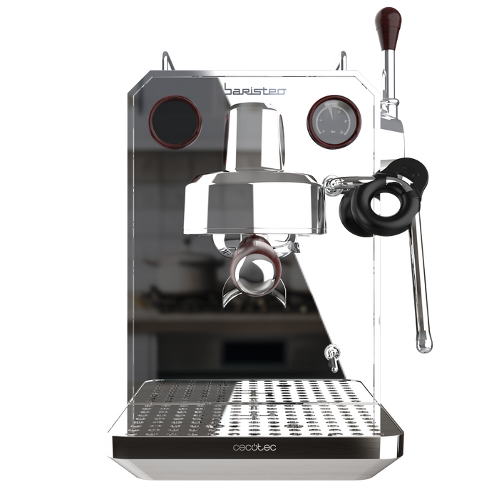 Espressor manual Cecotec Baristeo Intima, 1850 W, rezervor 1,7 l, pompă de 15 bar