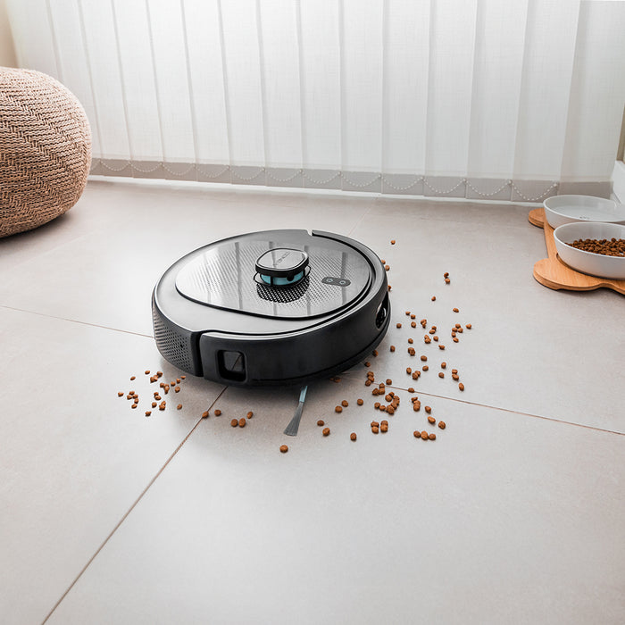 Robot aspirator Cecotec Conga 9990 AI Spin Revolution Ultra Power Home, 10.000 Pa, autonomie 240 min, bază de 3 l