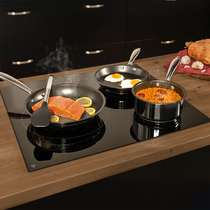 Plită cu inducție Cecotec Bolero Squad I 3001 Max, 3 zone, 6600 W, 9 trepte, neagră