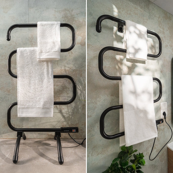 Uscător electric de prosoape Cecotec ReadyWarm 5000 Towel Black, 100 W, 5 bare, 51 × 33 × 91,5 cm, negru
