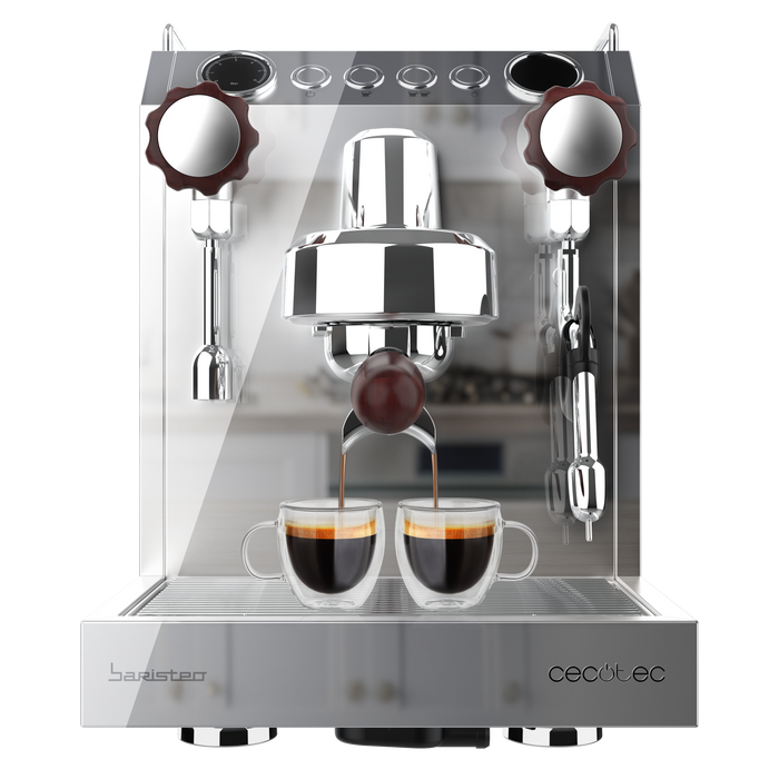 Espressor barista Cecotec Baristeo Classic, 2700 W, rezervor 2,5 l, presiune 15 bar