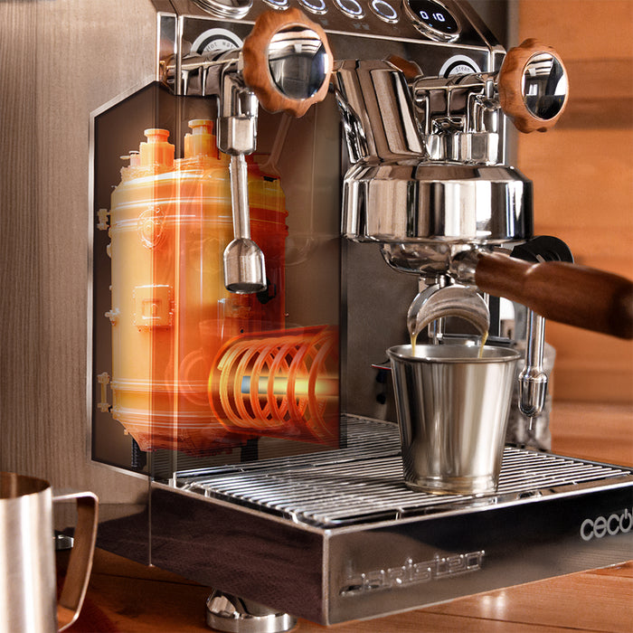 Espressor barista Cecotec Baristeo Classic, 2700 W, rezervor 2,5 l, presiune 15 bar