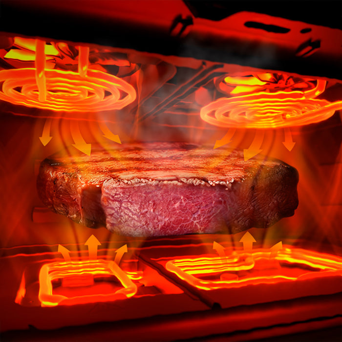 Friteuză cu aer cald Cecotec Cecofry&Grill Duoheat 10000, 10 l, 2800 W, 10 programe, neagră