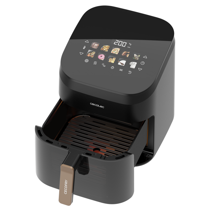 Friteuză cu aer cald cu grill și funcție de afumare Cecotec Cecofry&Grill Smokin' 6500, 6,5 l, 2200 W, 10 meniuri
