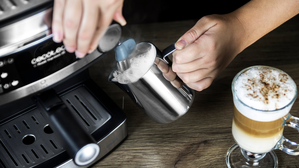 Espressor Cecotec Power Espresso 20, 20 bar, 850 W, rezervor de 1,5 l, inox