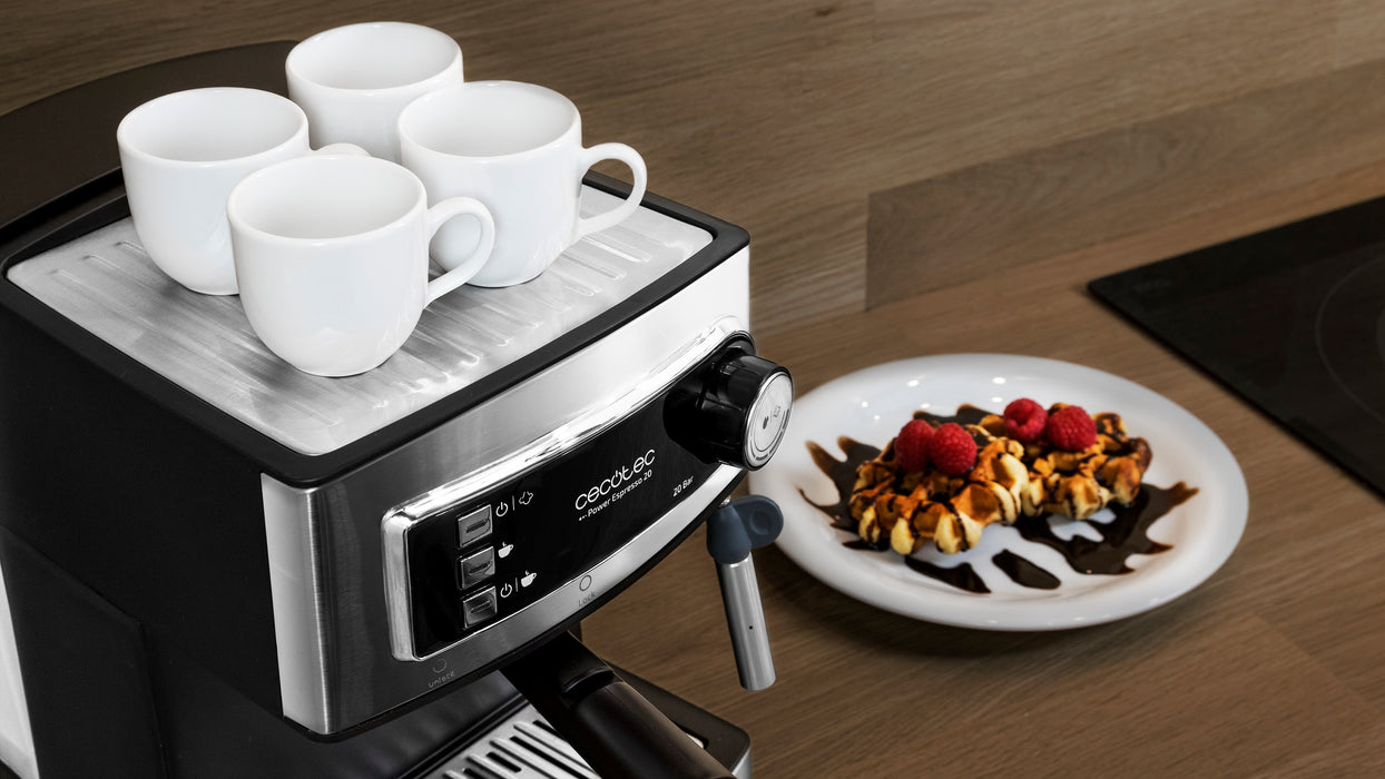Espressor Cecotec Power Espresso 20, 20 bar, 850 W, rezervor de 1,5 l, inox