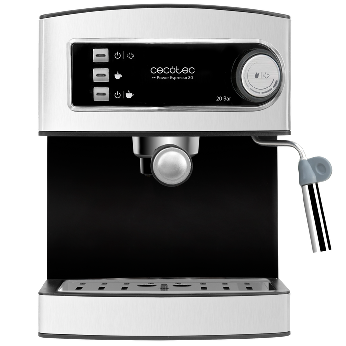 Espressor Cecotec Power Espresso 20, 20 bar, 850 W, rezervor de 1,5 l, inox