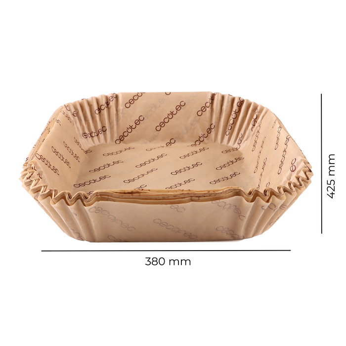 Hârtii pentru friteuză cu aer Cecotec Cecofry BigBucket Paper Accessory Pack, 150 bucăți, compatibile cu 9–11 l