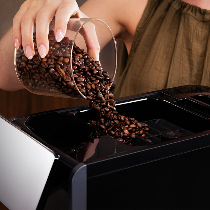 Espressor automat Cecotec Cremmaet Lungo Steam, 19 bar, rezervor 2 l, râșniță cu 5 trepte, negru