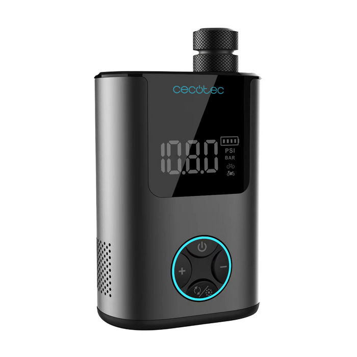 Pompă electrică pentru anvelope Cecotec Mini Air max, 150 psi, baterie 2 × 600 mAh, ecran LCD