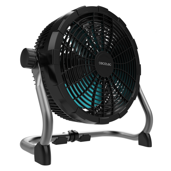 Ventilator industrial portabil Cecotec ProIndustry Portable, 9 trepte, baterie de 12 000 mAh, 38 × 19 × 40 cm, negru