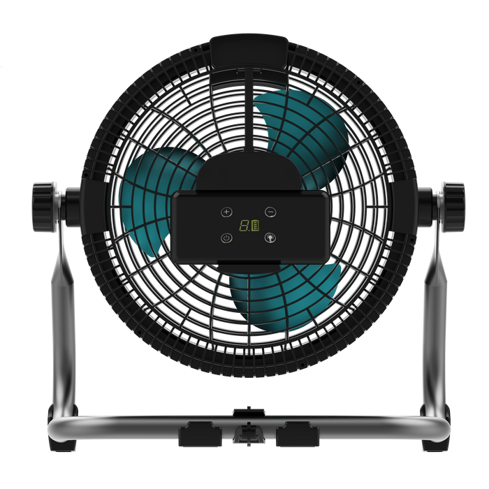 Ventilator industrial portabil Cecotec ProIndustry Portable, 9 trepte, baterie de 12 000 mAh, 38 × 19 × 40 cm, negru