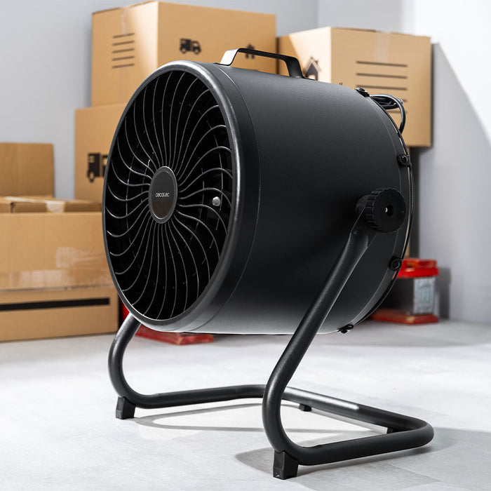 Ventilator de podea industrial Cecotec ProIndustry FlowCannon, 150 W, 3 trepte, 4800 m³/h, negru
