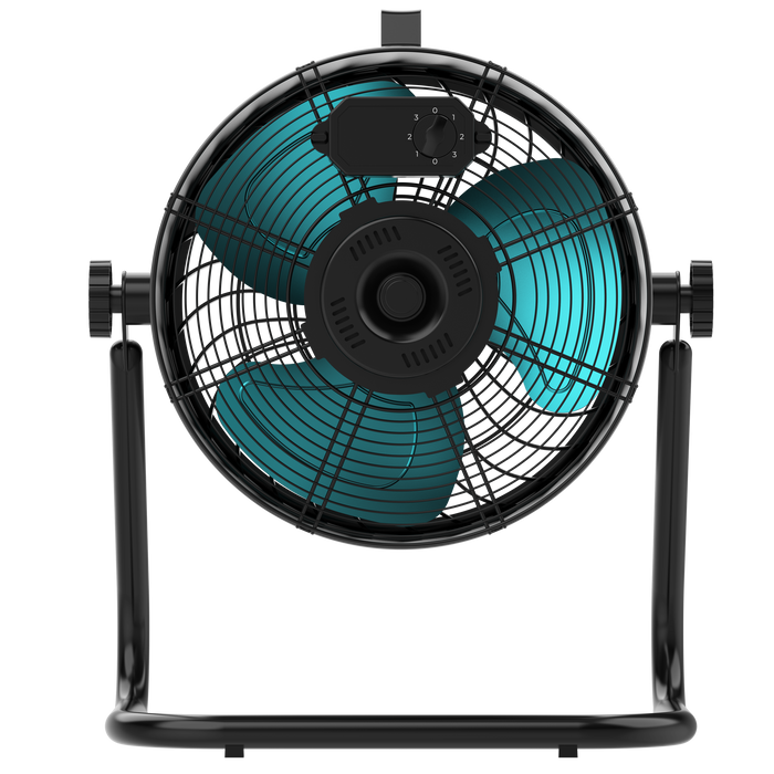 Ventilator de podea industrial Cecotec ProIndustry FlowCannon, 150 W, 3 trepte, 4800 m³/h, negru