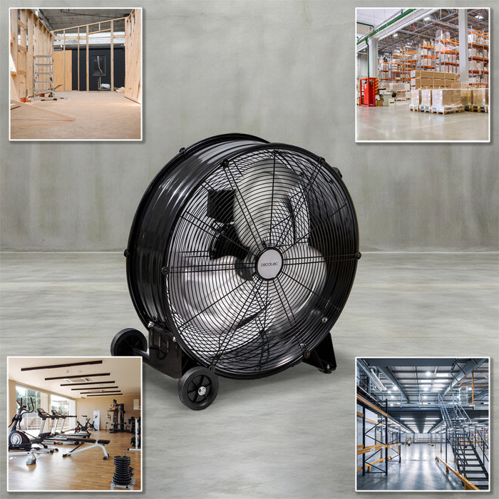 Ventilator industrial de podea Cecotec ProIndustry 2000, 120 W, diametru 50 cm, 3 trepte, negru