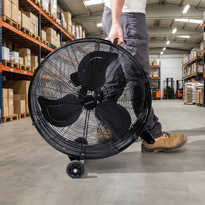 Ventilator industrial de podea Cecotec ProIndustry 2400, 180 W, diametru 60 cm, 3 trepte, negru