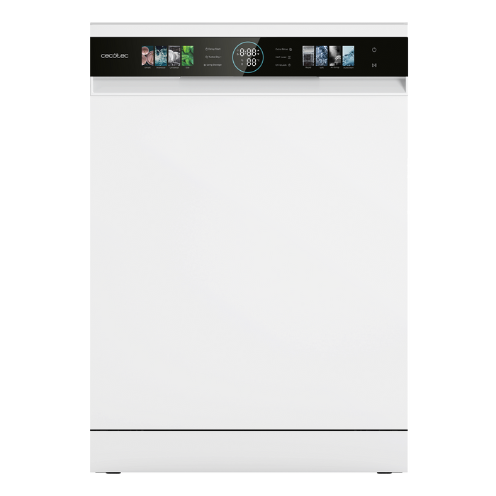 Mașină de spălat vase Cecotec Bolero Aguazero 6620, 15 seturi, 8 programe, clasa C, albă