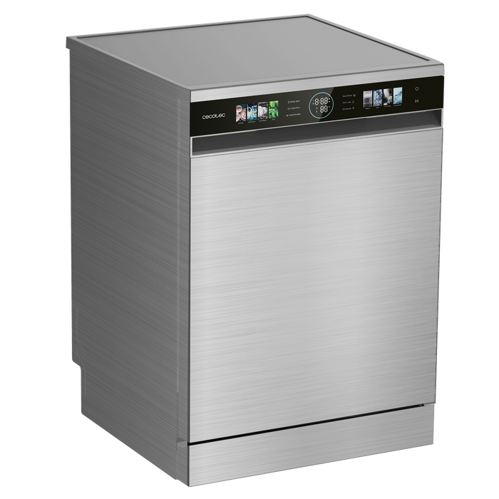 Mașină de spălat vase Cecotec Bolero Aguazero 6620 Inox, 15 seturi, 8 programe, clasa C, inox