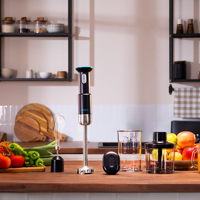 Blender vertical fără fir Cecotec BlendGo Hand, 180 W, 6.500–13.000 rpm, autonomie până la 45 min