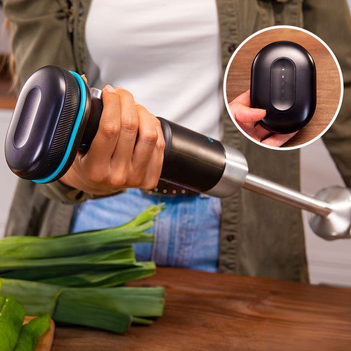Blender vertical fără fir Cecotec BlendGo Hand, 180 W, 6.500–13.000 rpm, autonomie până la 45 min