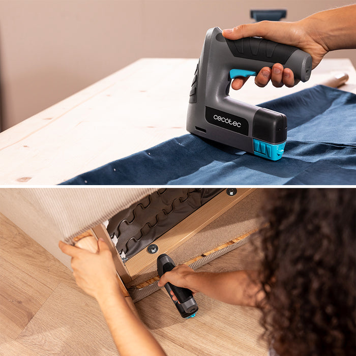 Capsator electric fără fir Cecotec FastTacker 4000, 4 V, 1500 mAh, 9000 capse și cuie