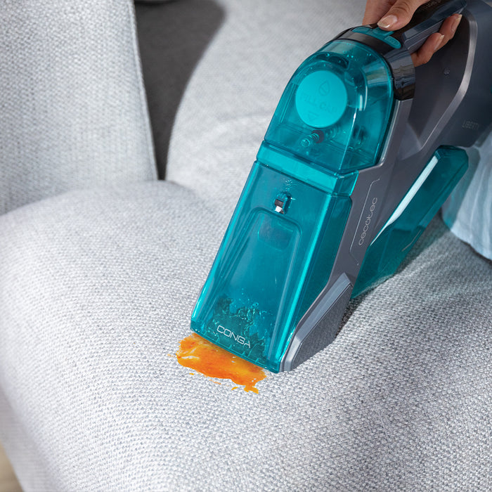 Aparat de curățat tapițerii de mână Cecotec Conga MotorHand Carpet&Spot Clean 2000, 90 W, autonomie 25 min, rezervoare 220/200 ml