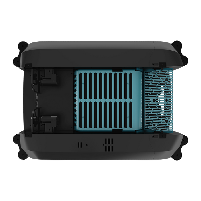 Robot de curățare a suprafeței piscinei Cecotec Conga Pooldroid AquaSkater, autonomie 16 h, coș 4,5 l, filtru 187,5 micrometri