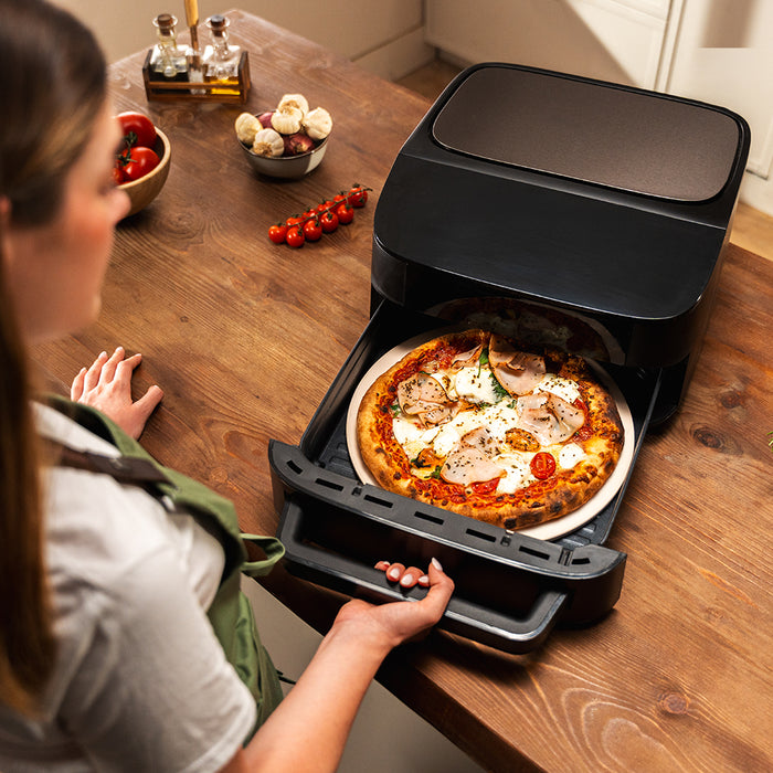 Cuptor electric pentru pizza Cecotec Pizza&Fry 7000, 7 l, 10 programe, 41 × 47,2 × 24,4 cm