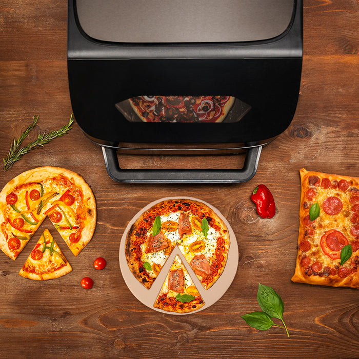 Cuptor electric pentru pizza Cecotec Pizza&Fry 7000, 7 l, 10 programe, 41 × 47,2 × 24,4 cm