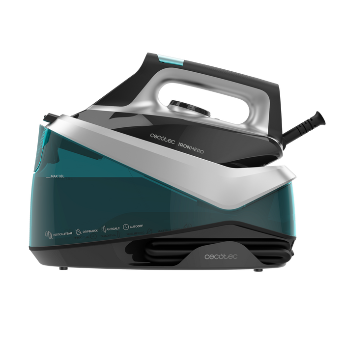 Stație de călcat cu abur Cecotec IronHero H-2800 Station, 2800 W, abur continuu 135 g/min, jet de abur 360 g/min