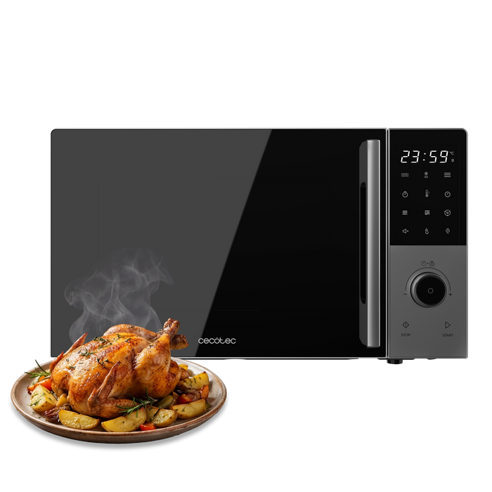 Cuptor cu microunde cu grill și convecție Cecotec Proclean 2800, 28 l, 900 W, grill 1200 W