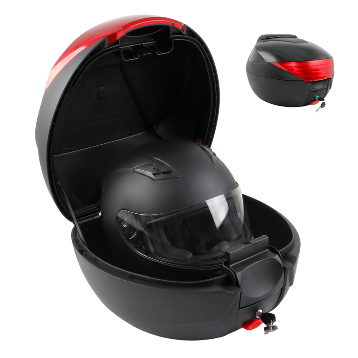 Cutie portbagaj moto Cecotec City Case, 29 l, 40,5 × 40 × 33,5 cm, neagră