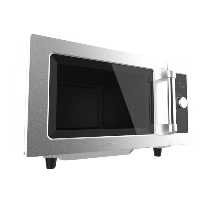 Cuptor cu microunde comercial Cecotec FlatPro 2500, 25 l, 1000 W, comandă mecanică