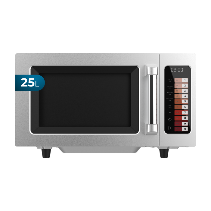 Cuptor cu microunde profesional Cecotec FlatPro 2500 Touch, 25 l, 1000 W, 100 de programe