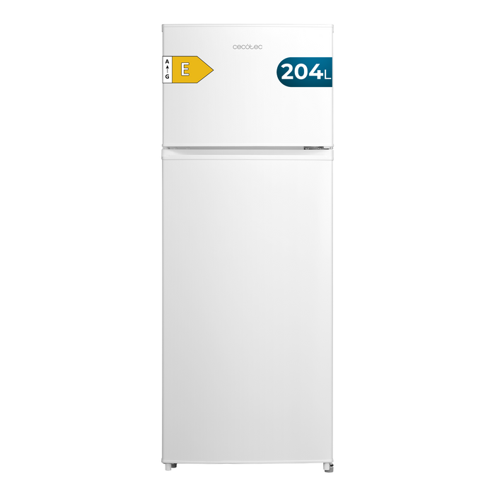 Frigider cu două uși Cecotec Bolero CoolMarket 2D 204 White E, 204 l, clasa E, alb